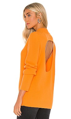 

Пуловер cutout - Helmut Lang, Оранжевый, С вырезом