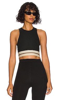 Product image of Helmut Lang Rib Crop Tank. Click to view full details