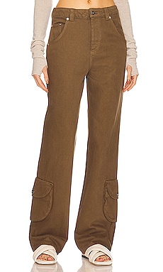 Helsa Straight Leg Workwear Pants in Dark Chocolate Brown Helsa $258 