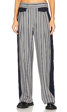Colorblock Stripe Suit Trouser Helsa
