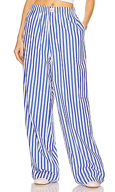 Product image of Helsa Cotton Poplin Stripe Pajama Pant. Click to view full details
