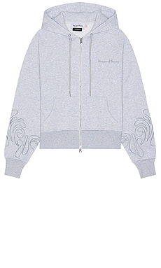 Fiorucci oversized hoodie with angels logo in grey