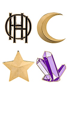 

Набор заколок pin set - House of Harlow 1960, Металлический золотой, Стиль и подарки