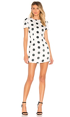 Revolve white best sale polka dot dress