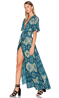 House of Harlow 1960 x REVOLVE Blaire Wrap Maxi in Moroccan Tile Print ...