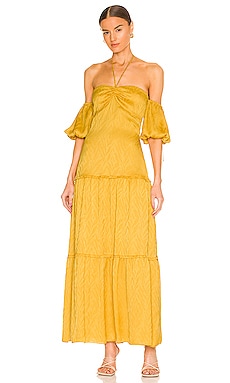 House of Harlow 1960 x REVOLVE Aureliene Maxi Dress in Gold from Revolve.com
