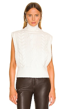 Product image of House of Harlow 1960 x REVOLVE Gianna Turtleneck Cable Vest. Click to view full details