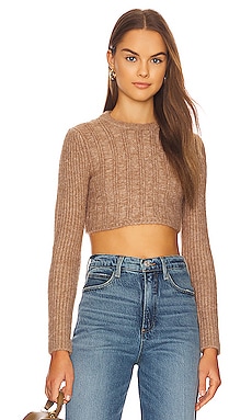 x REVOLVE Sloane Cropped Pullover House of Harlow 1960 $198 NEW