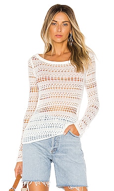 

Свитер с длинным рукавом ace - House of Harlow 1960, Белый, С вырезом