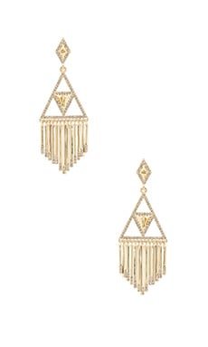 Product image of House of Harlow 1960 Golden Hour Fringe Earring. Click to view full details