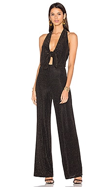 House of Harlow 1960 x REVOLVE Coco Jumpsuit Black & Gold in Black ...
