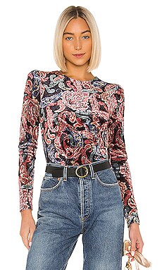 

Боди olivia - House of Harlow 1960, Черный, Бархат