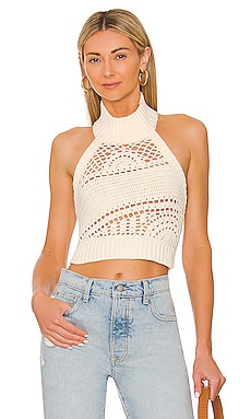 Product image of House of Harlow 1960 x REVOLVE Brigitte Crochet Halter Top. Click to view full details