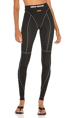 Heron Preston, Pants & Jumpsuits, Heron Preston Active Leggings Active Ss  Top Logo Black White Set