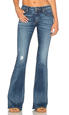 Hudson Jeans Mia 5 Pocket Mid Rise Flare in Fierce | REVOLVE