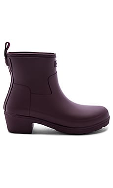 matte ankle rain boots