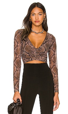 Product image of h:ours Minju Long Sleeve Top. Click to view full details