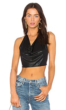 h:ours x REVOLVE Beca Cowl Cami in Black