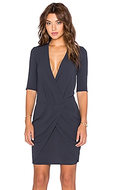 IKKS Paris ROBE MI LONGUE CROISEE DRESS en Encre REVOLVE