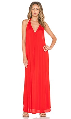 Indah Carmen T Back Maxi Dress in Red REVOLVE