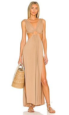 Indah Zoe Maxi Dress in Mocha | REVOLVE