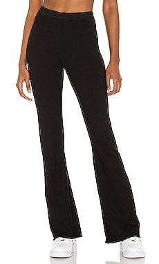 Indah Penne Solid Bootcut Pant in Black