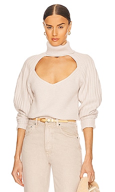 Cable Turtleneck in Ivory