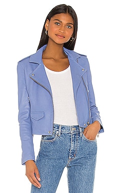 Iro light blue leather jacket best sale