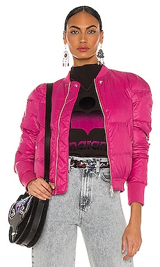 Isabel Marant Etoile Cody Jacket in Raspberry | REVOLVE