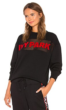 фото Свитшот sheer flocked logo - IVY PARK