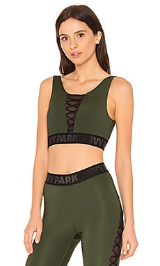 фото Спортивный бюстгальтер со шнуровкой mesh - IVY PARK