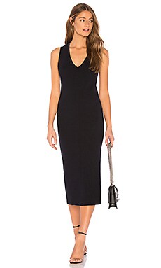 

Платье contrast binding fitted rib - James Perse, Синий, Майка