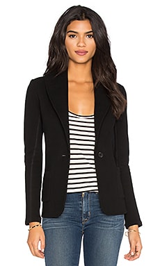 James Perse Shawl Collar Blazer in Black | REVOLVE