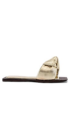 

Aeron flat slide sandal - Jeffrey Campbell, Metallic gold, Flat