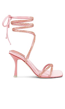 Jeffrey Campbell Shimmer Heel in Pink Satin REVOLVE