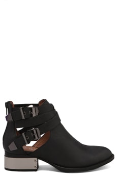 jeffrey campbell black boots with buckles