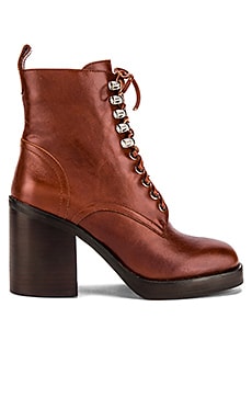 

Ботильоны dotti - Jeffrey Campbell, Коричневый, Шнуровка