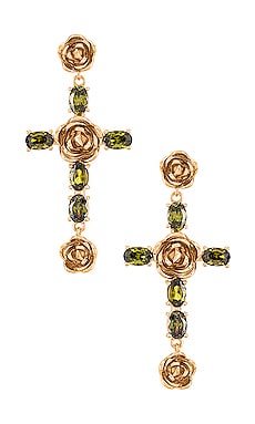 фото Серьги rosa cross - joy dravecky jewelry