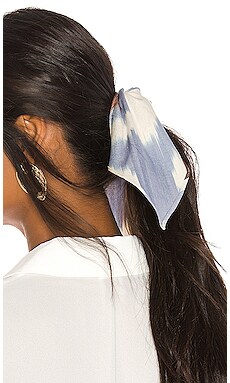 

Ikat scrunchie scarf - Jennifer Behr, Синий, Аксессуары для волос