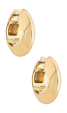 Jenny Bird Wide Hinged Hoops Earrings in Gold Jenny Bird $108 