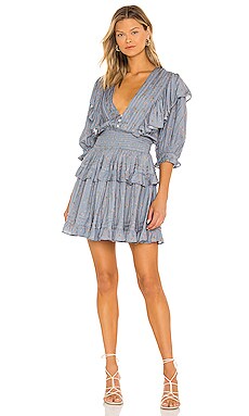 Jen's Pirate Booty Petit Mini Dress in Washed Blue Floral | REVOLVE