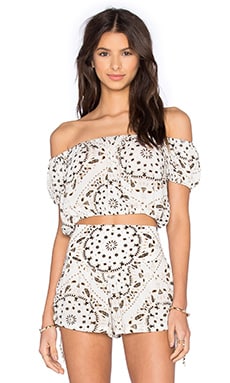 Jen's Pirate Booty Bandana Darling Top in Antique White | REVOLVE