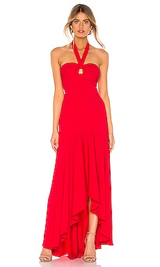 

Вечернее платье - JILL JILL STUART, Фуксия, Асимметричный подол