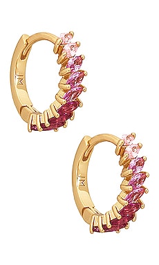 Fuchsia Huggies Earrings Jackie Mack