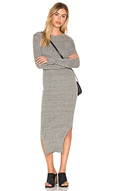 Product image of J.O.A. Long Sleeve Crew Neck Midi Dress. Click to view full details