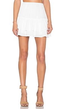 White mini shop skirt revolve