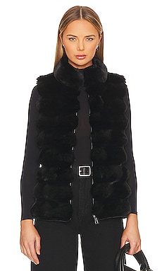 Plush Faux Fur Reversible Vestjocelyn$395