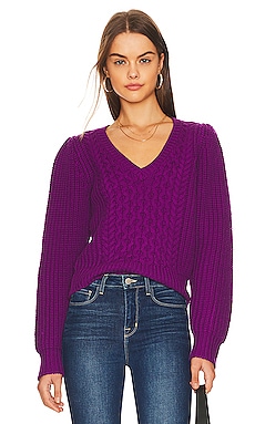 JOIE Womens White Elbow Sleeve Crew Neck Sweater main image 1