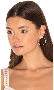 Product image of joolz by Martha Calvo Facade Front Hoop Earrings. Click to view full details