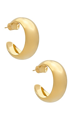 Product image of joolz by Martha Calvo Half Round Hoops. Click to view full details